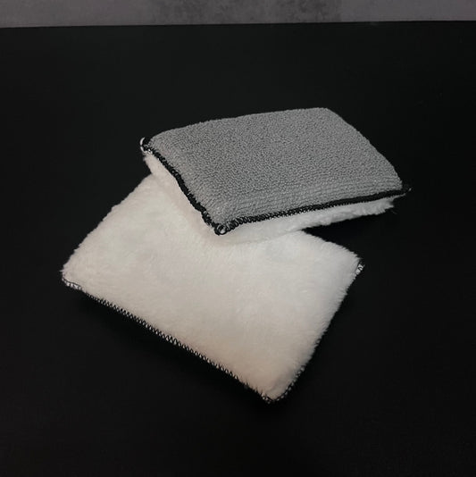 Éponge Microfibre Double Face – Finition Pro, Nettoyage Précis