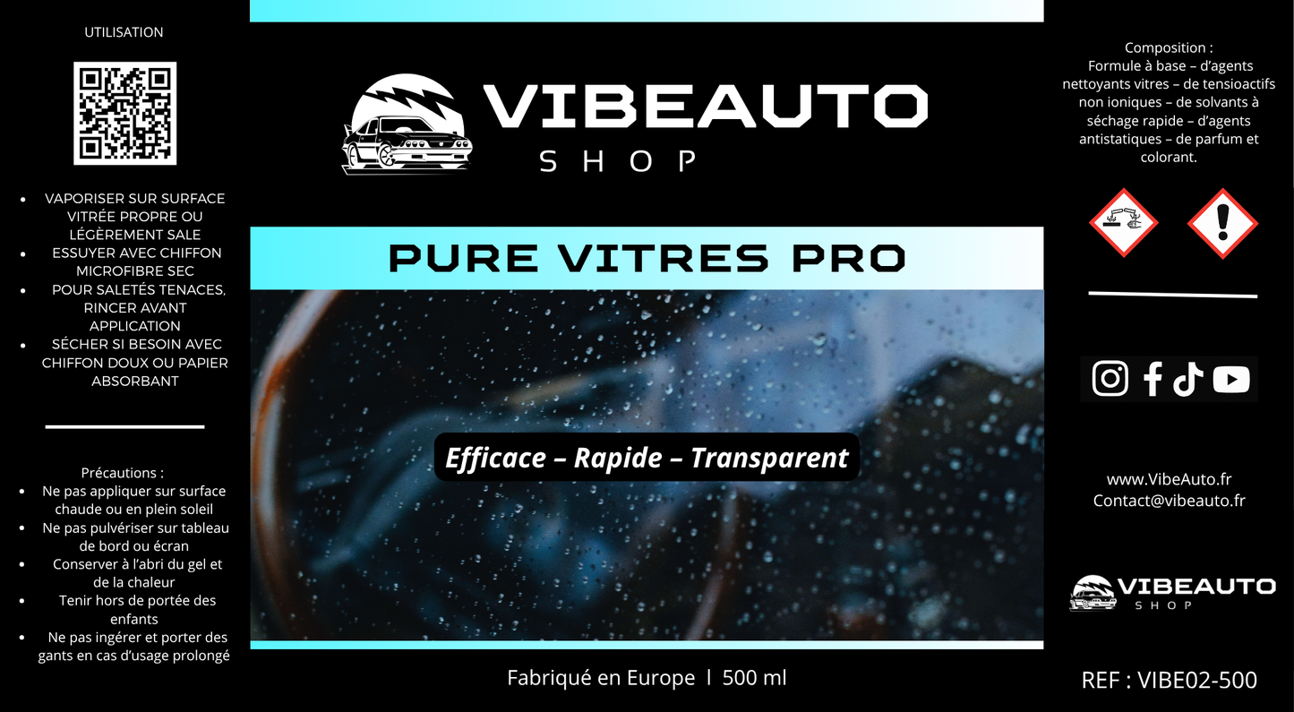 Pure Vitre Pro - 500 ml