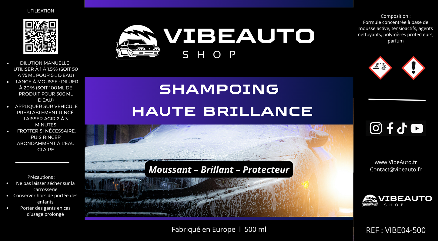 Shampoing Haute Brillance - 500ml