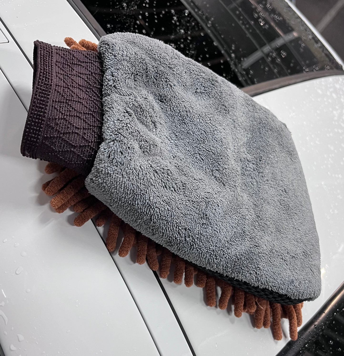 Gant de lavage microfibre double face - spécial detailing auto