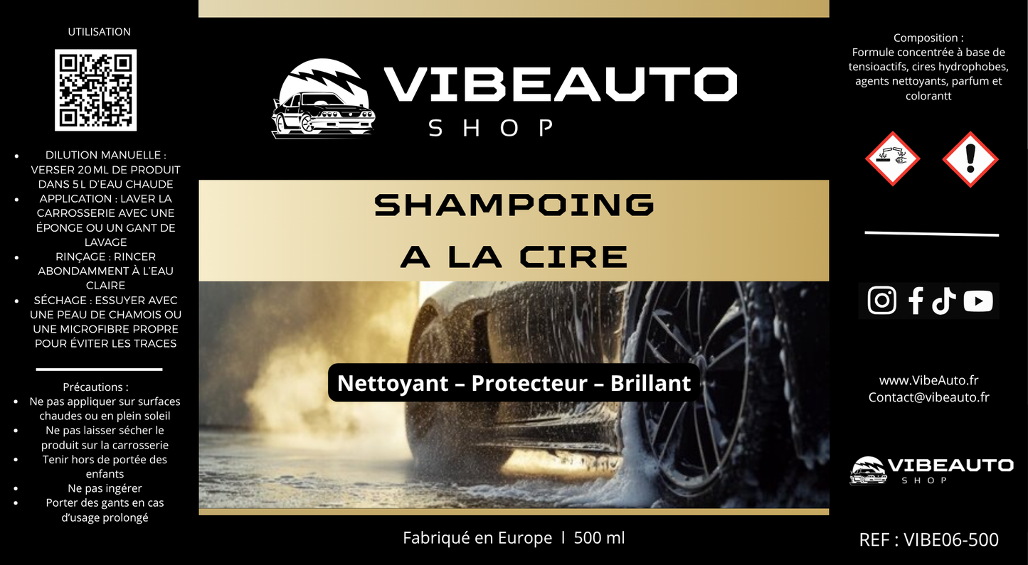 Shampoing à la cire - 500ml