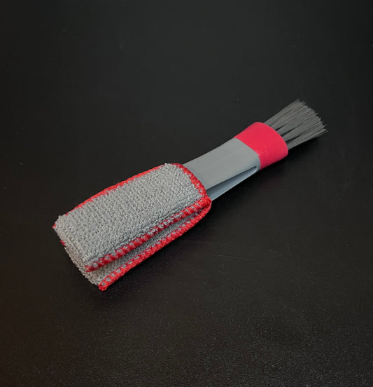 Brosse Double Tête Microfibre & Poils Doux – Dépoussiérage Précis