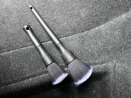 Pack 2 Pinceaux Detailing Voiture – Nylon Doux & Manche Ergonomique | VibeAuto